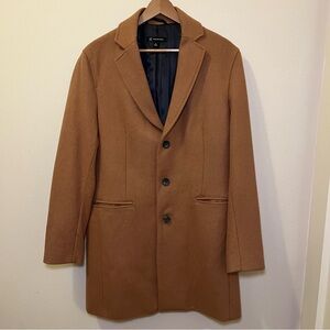 INC International Concepts Men's Camel Wool Coat